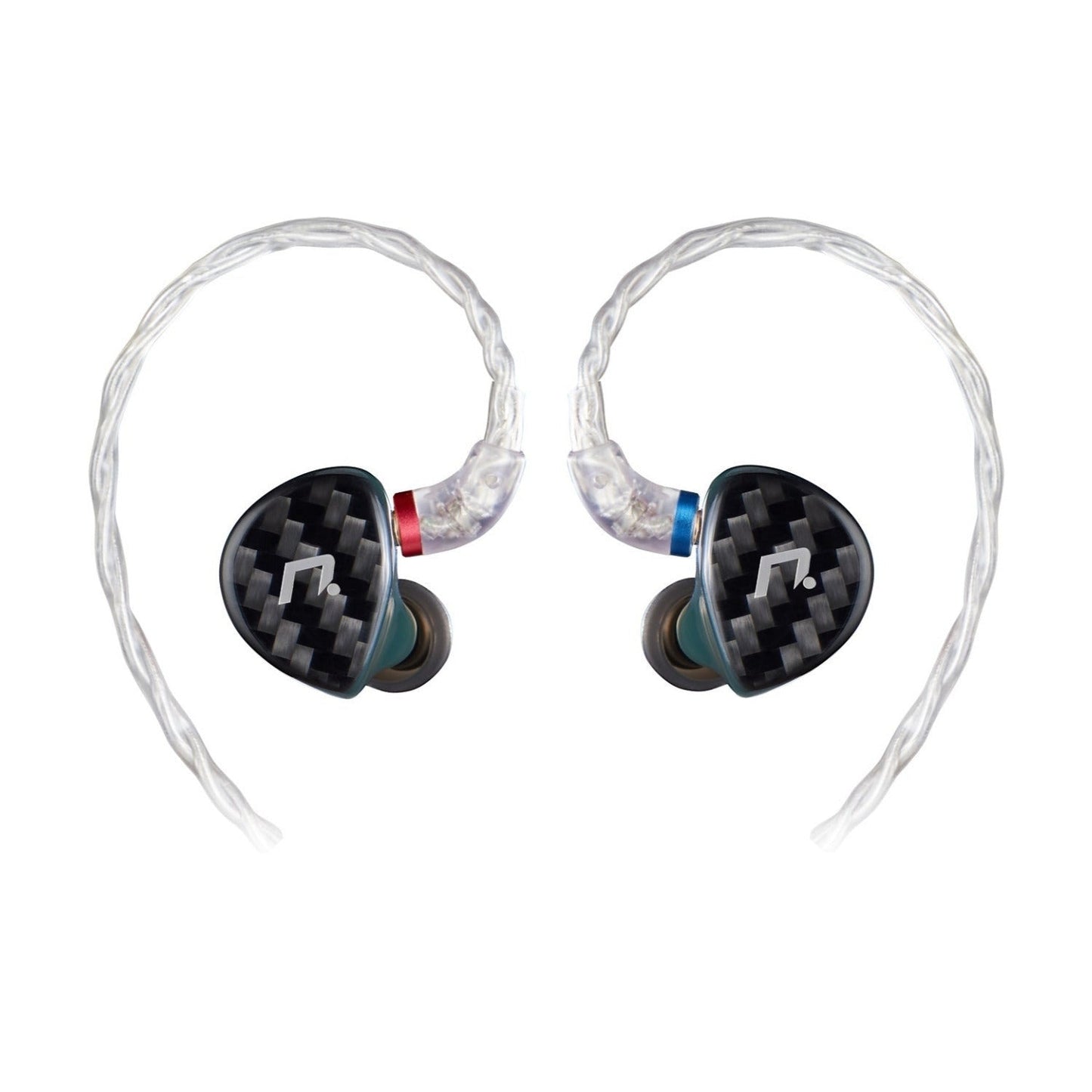 NXEars Sonata High-Performance AGL IEM Earphones with Silver Plated MMCX Cable (Midnight Green)