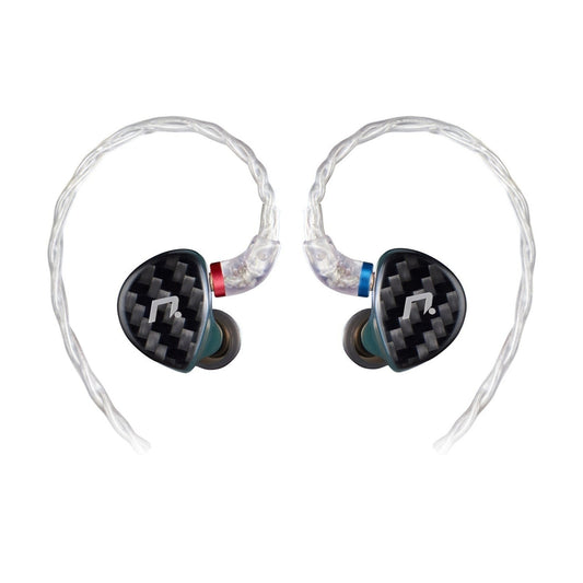 NXEars Sonata High-Performance AGL IEM Earphones with Silver Plated MMCX Cable (Midnight Green)