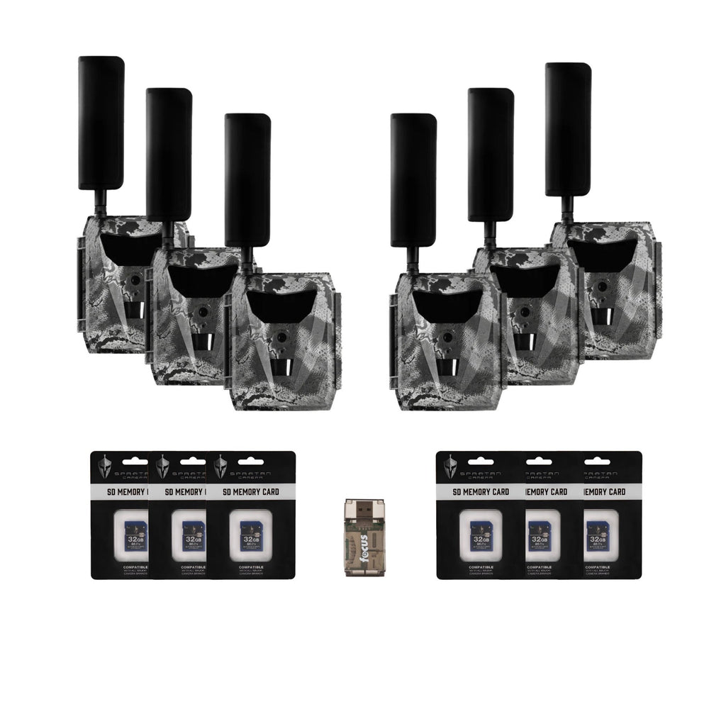 Spartan GoLive 4G/LTE 1080p Trail Camera (Verizon, 6 Pack) Bundle