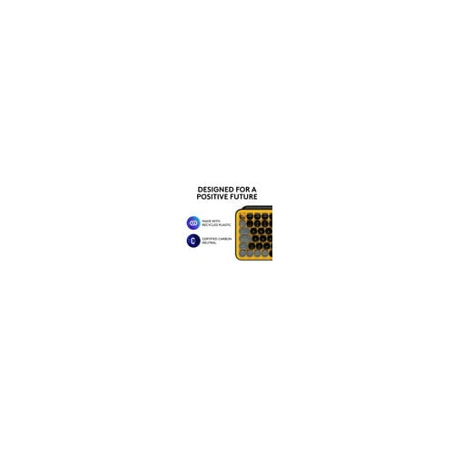 Logitech POP Keys Wireless Mechanical Keyboard with Emoji Keys - Blast Yellow (Open Box)