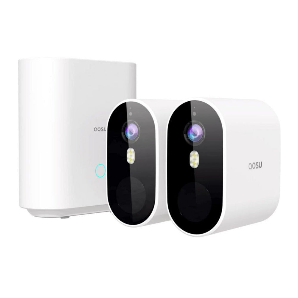 AOSU Security WirelessCam System Pro 2-Cam Kit and SolarCam D1 Classic 2K Camera