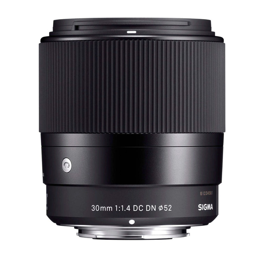 Sigma 30mm f/1.4 Contemporary DC DN Prime Lens for Sony E with 64GB Card Bundle