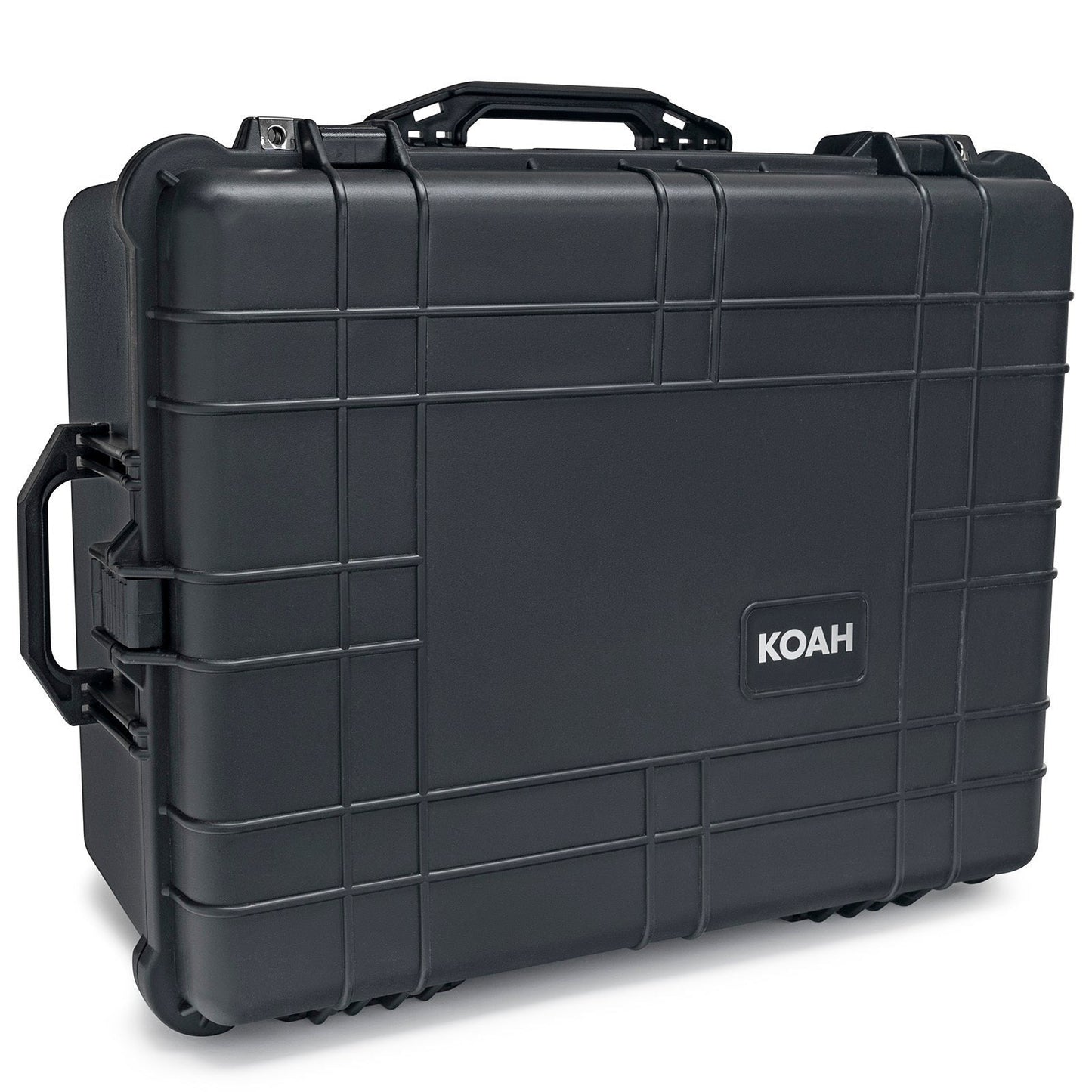 Koah Weatherproof Wheeled Hard Case with Customizable Foam (25 x 20 x 12 Inch, 2-Pack)