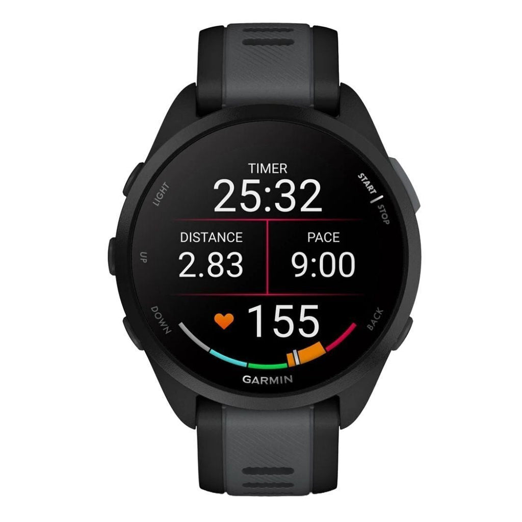 Garmin Forerunner 165 GPS Running Smartwatch (Black/Slate Gray) (Used)