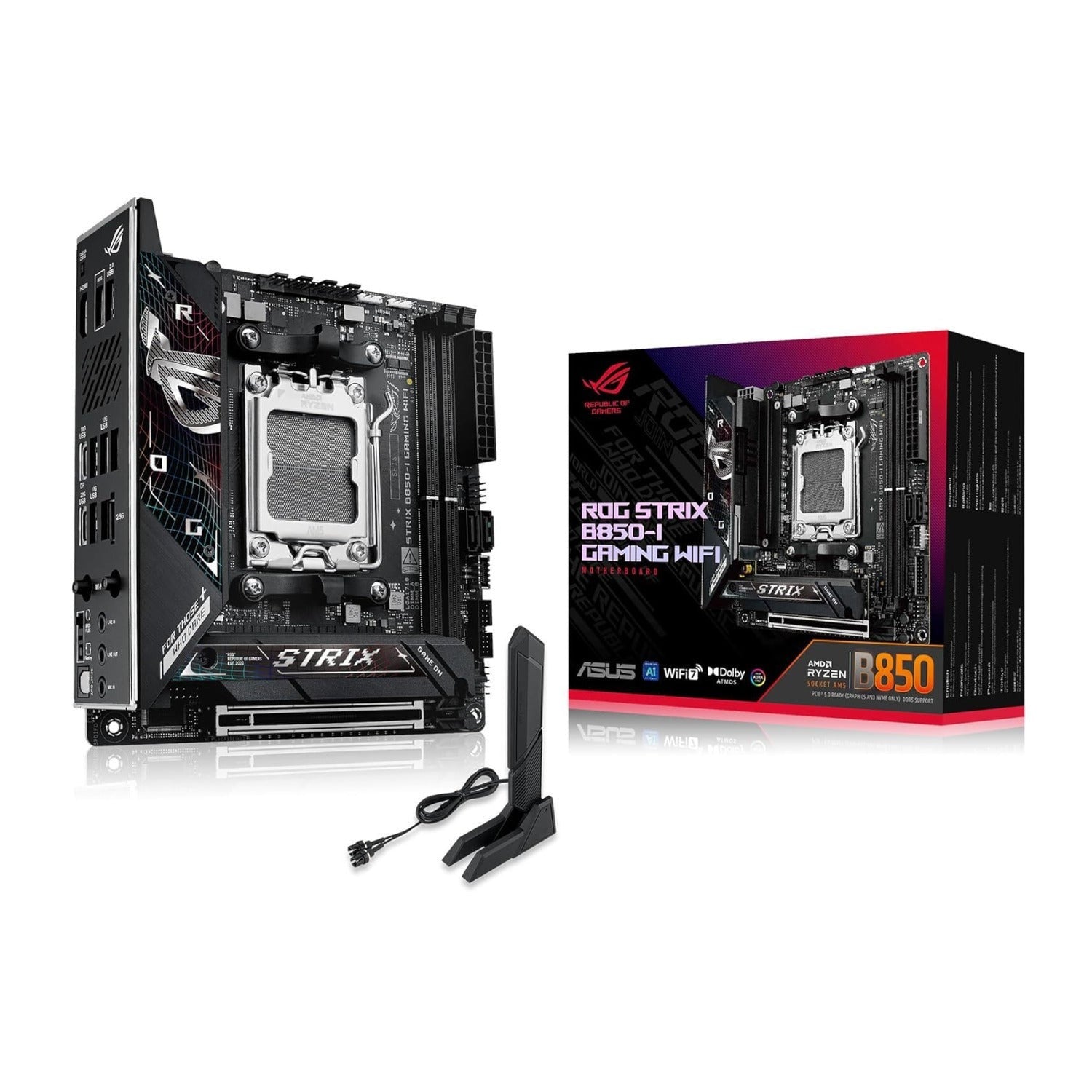 ASUS ROG Strix B850-I Gaming AMD B850 Mini-ITX Motherboard with Power Stages