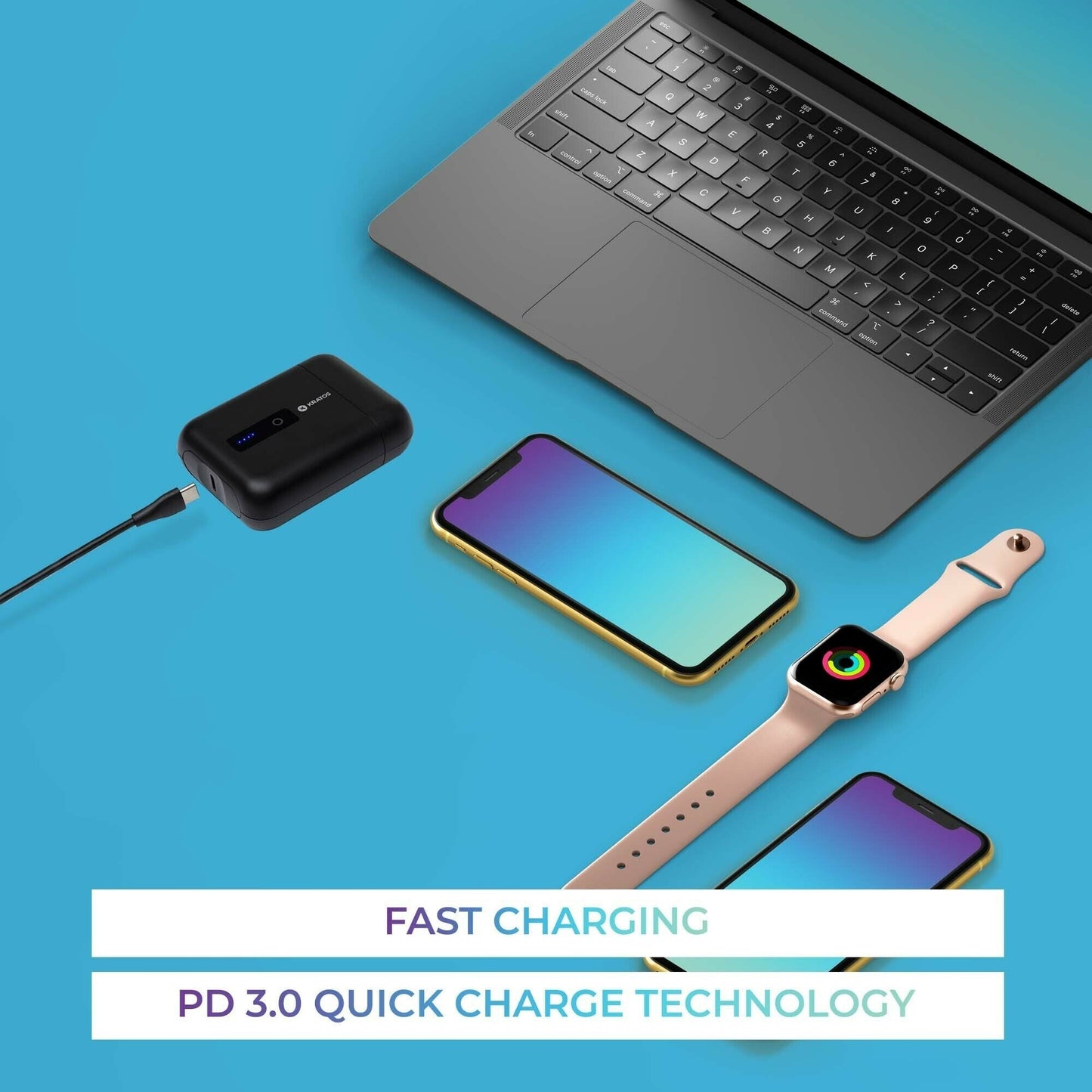 Kratos Power Super Mini 10,000mAh 30W PD3.0 Portable Power Bank