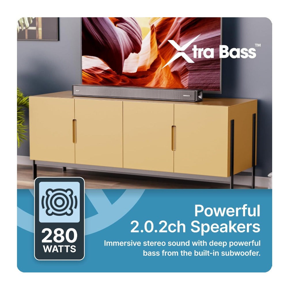 Majority Sierra Dolby Atmos 2.0.2 Channel Soundbar Bluetooth HDMI 3D Sound