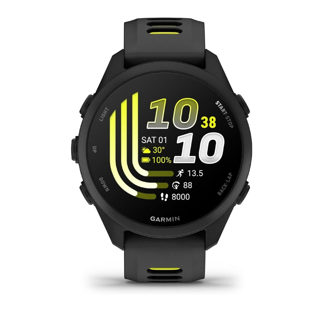 Garmin Forerunner 170 Music GPS Running Smartwatch (Black/Amp Yellow Band)