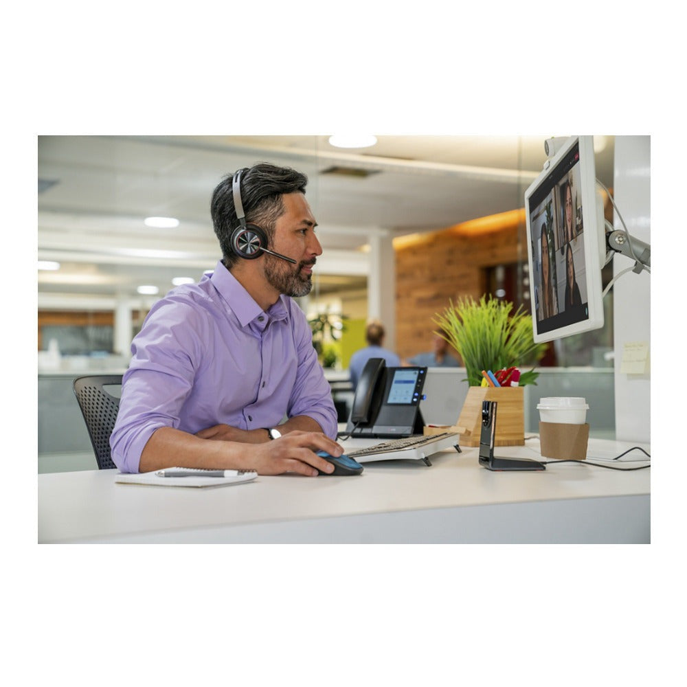 Poly Voyager Focus 2 UC Wireless Headset with Stand (Used)