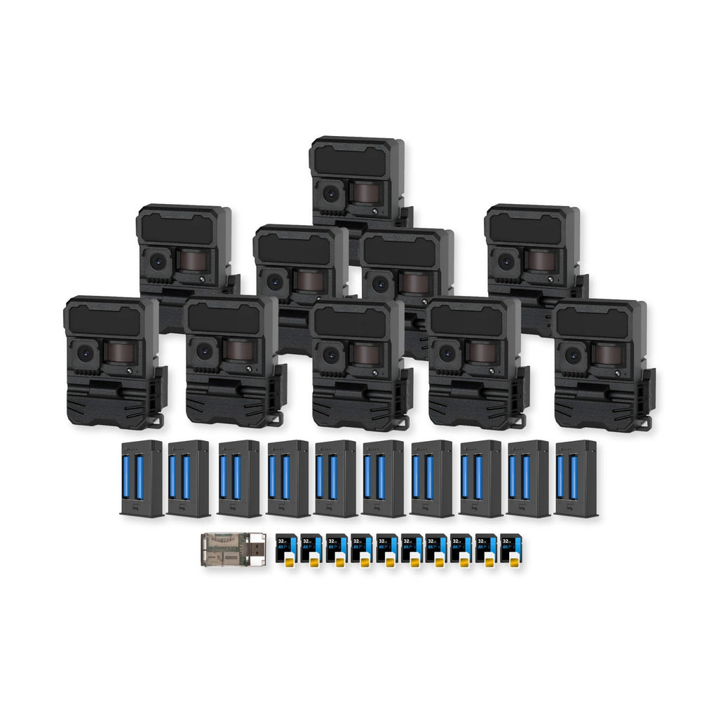 Yellowstone Y2 Black Wide Lens Camera Bundle with 5,000 mAh Battery Pack, and Card Reader (10-Pack)