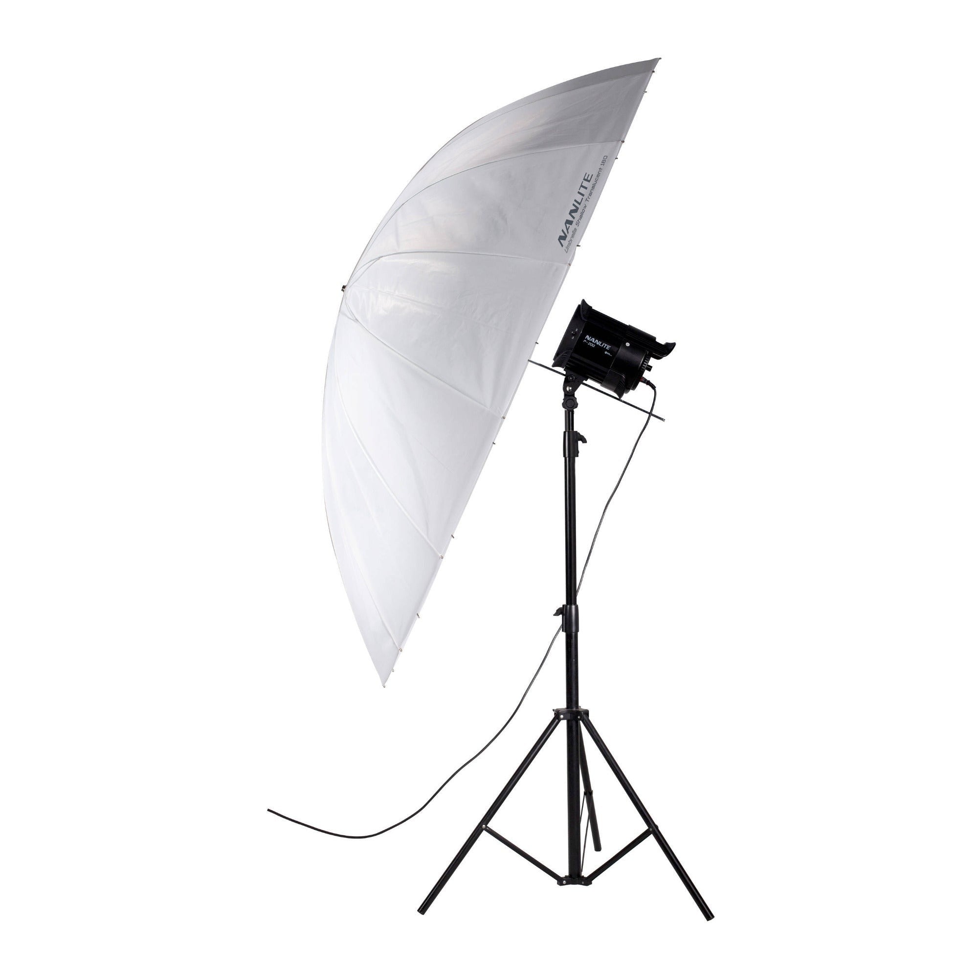 NanLite Silver Shallow Umbrella 180 (71in)