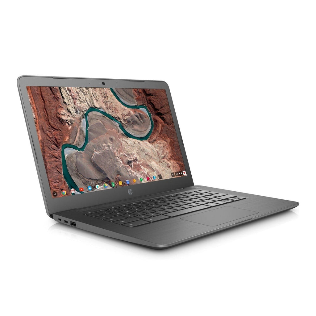 HP Chromebook 14-ca Laptop, 14" FHD, Intel N3350, 4GB RAM, 64GB eMMC (Certified Refurbished)