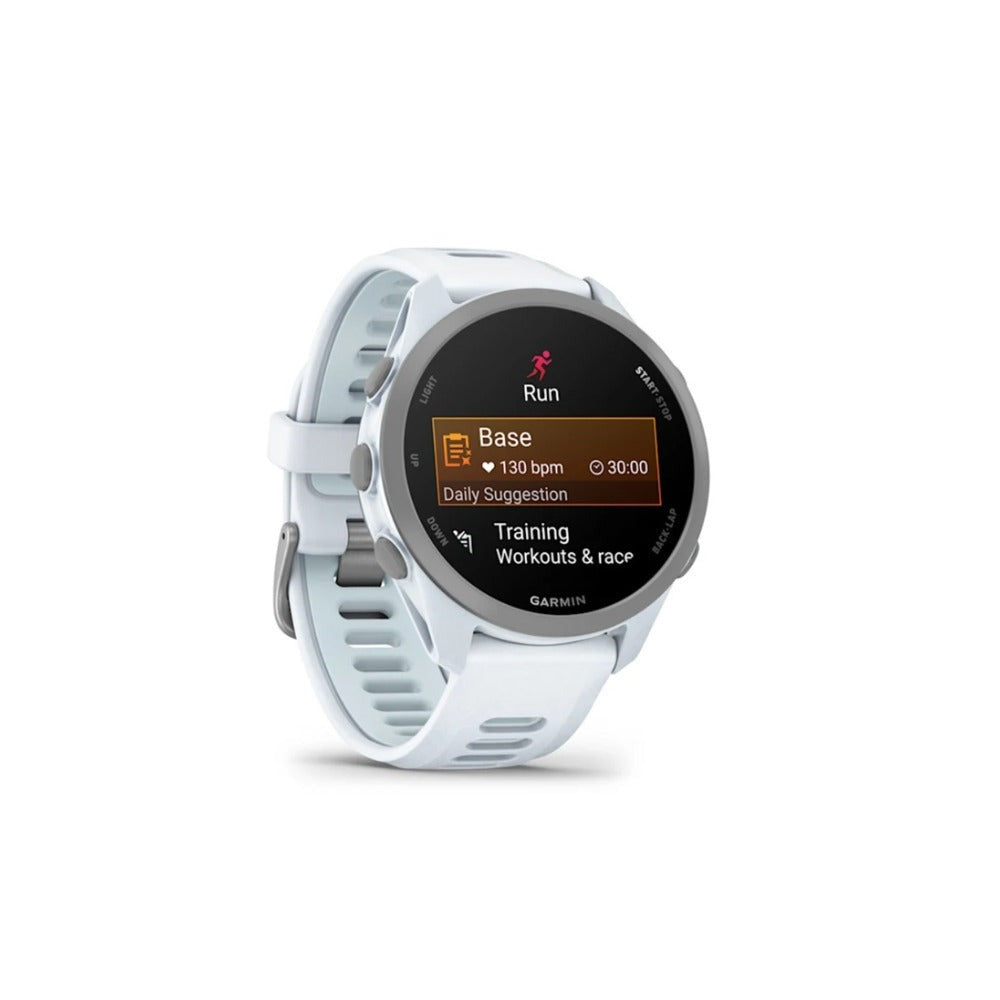 Garmin Forerunner 170 Music GPS Running Smartwatch (Whitestone/Cloud Blue)