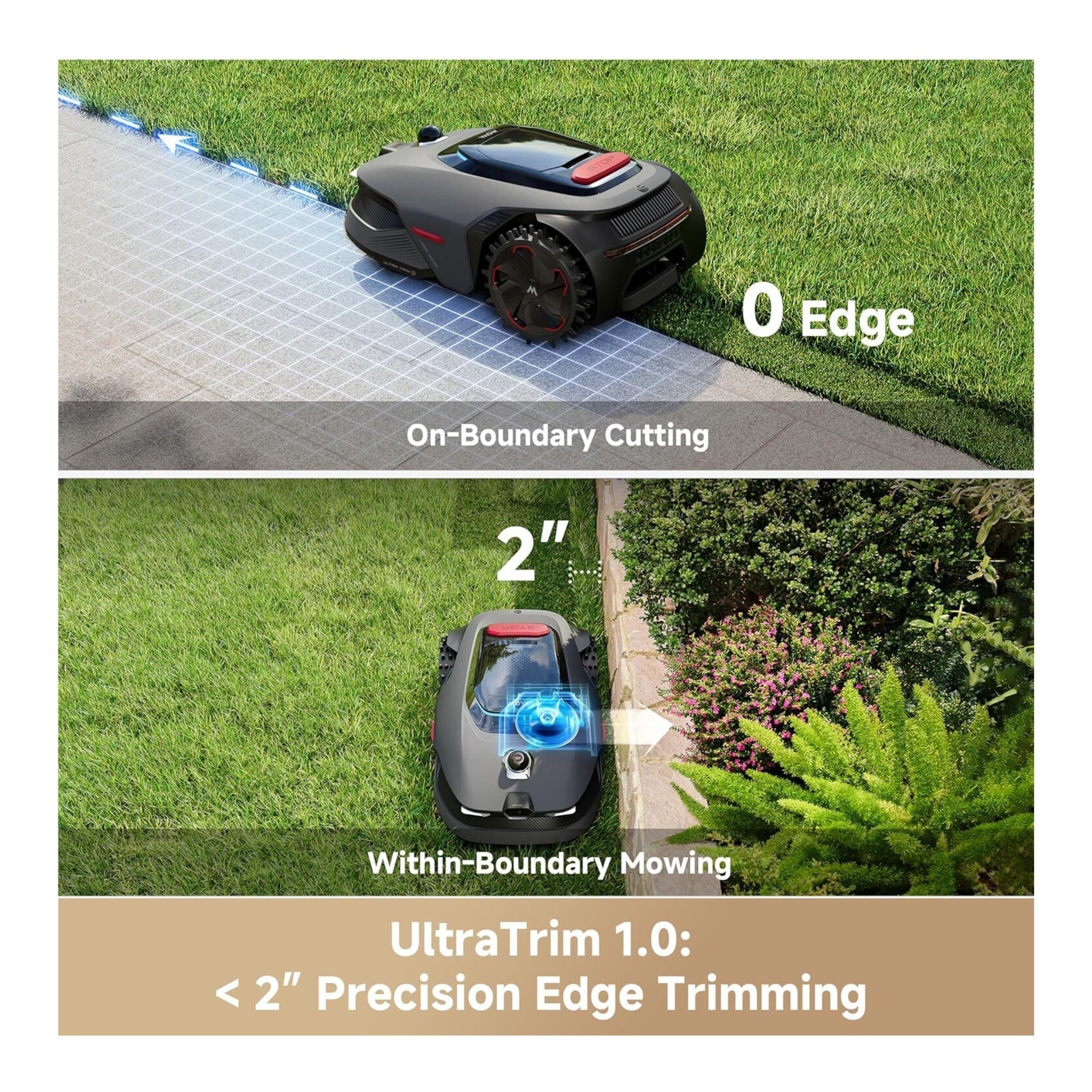 MOVA LiDAX Ultra 2000 Robot Lawn Mower - 360 3D LiDAR w/ AI Vision Auto-Mapping