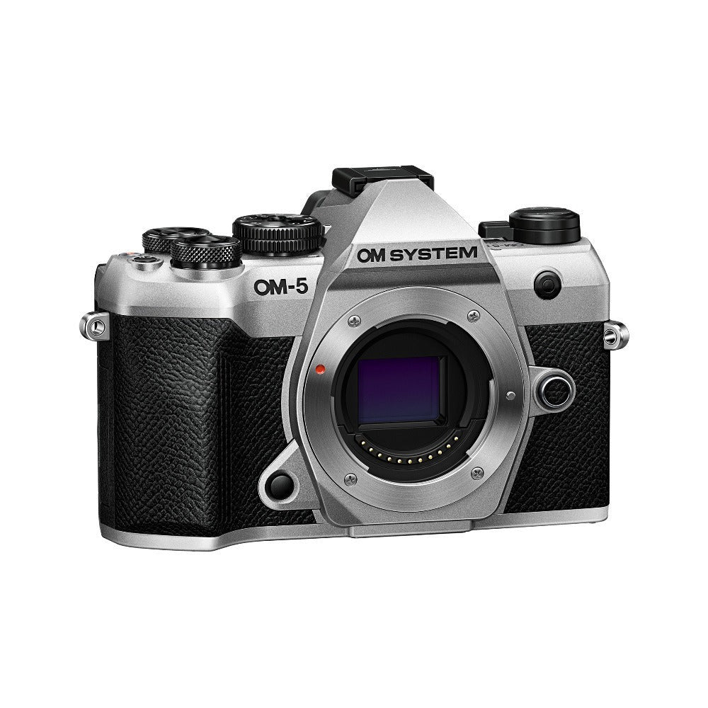 OM SYSTEM OM-5 Mark II Mirrorless Camera (Silver) & 40-150mm f/4 PRO Lens Bundle