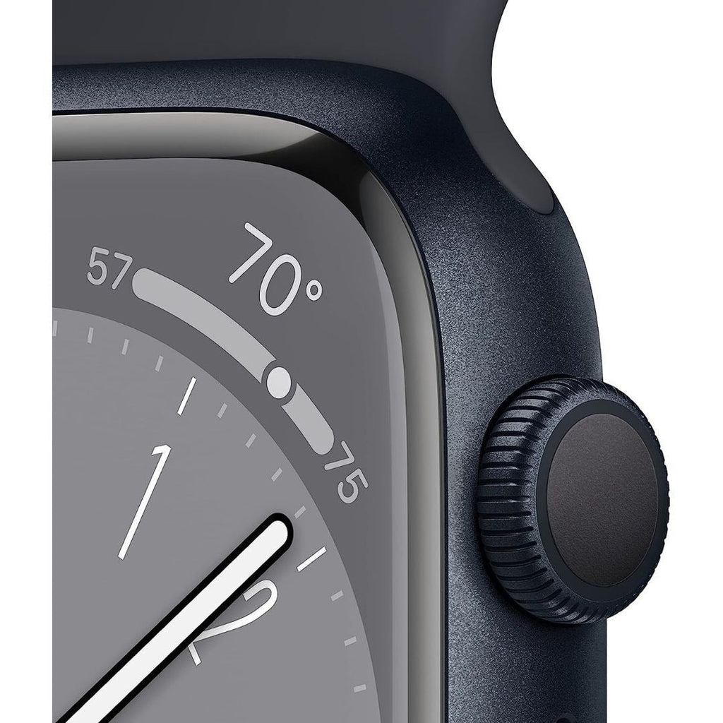 Apple Watch Series 8, 45mm (Midnight Aluminum Case, Midnight Sport Band) (Certified Refurbished)