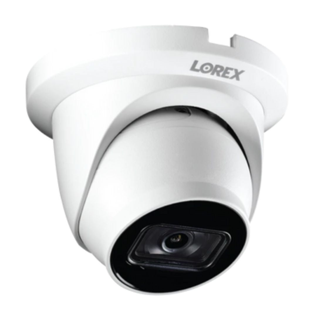 Lorex 4K 16-Camera Capable (Wired or Fusion Wi-Fi) 4TB Wired NVR with 8 IP Dome Cameras (White)