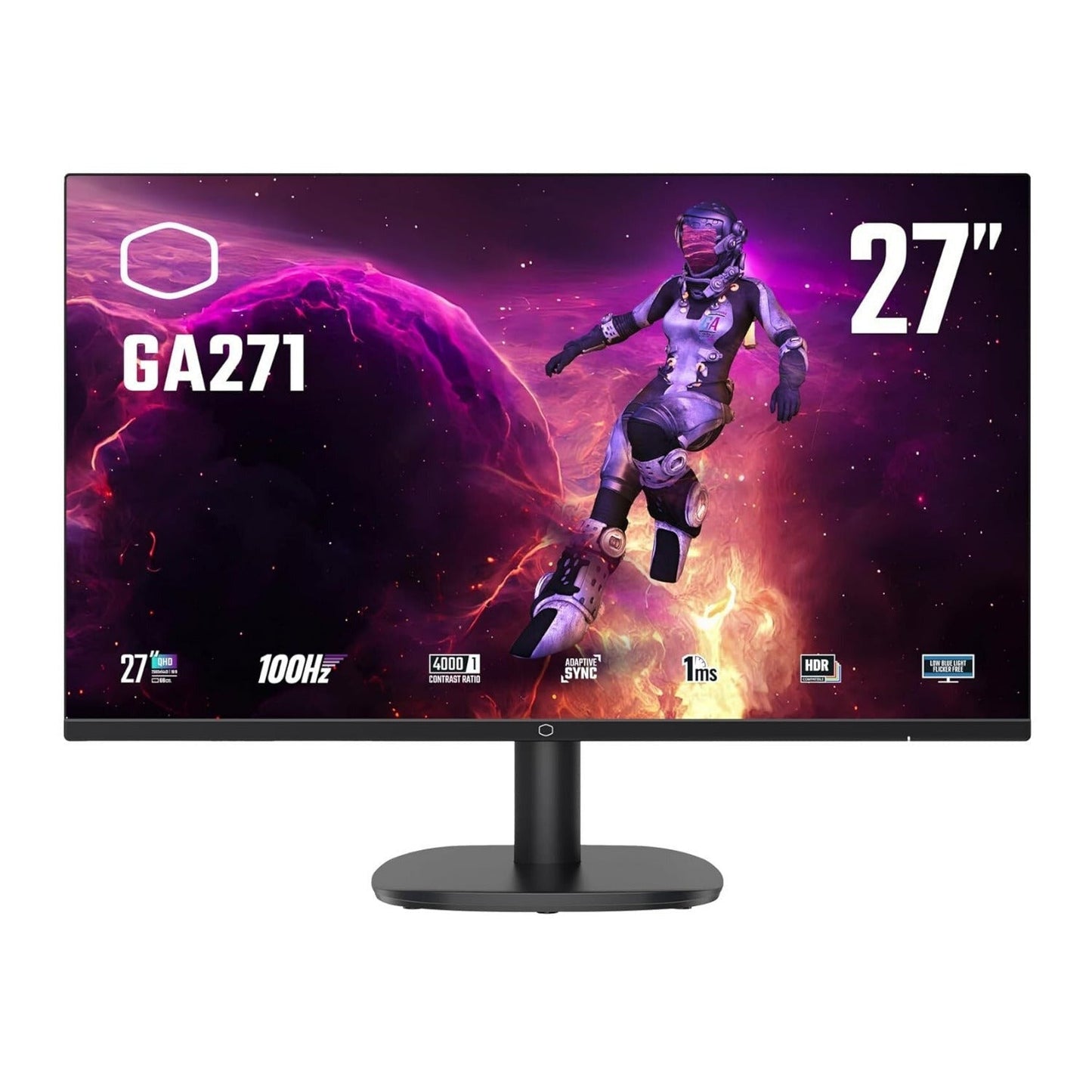 Cooler Master GA271 27-Inch WQHD 100Hz 2560 x 1440 PC Monitor with HDR10 and 1ms VA Panel (Black)