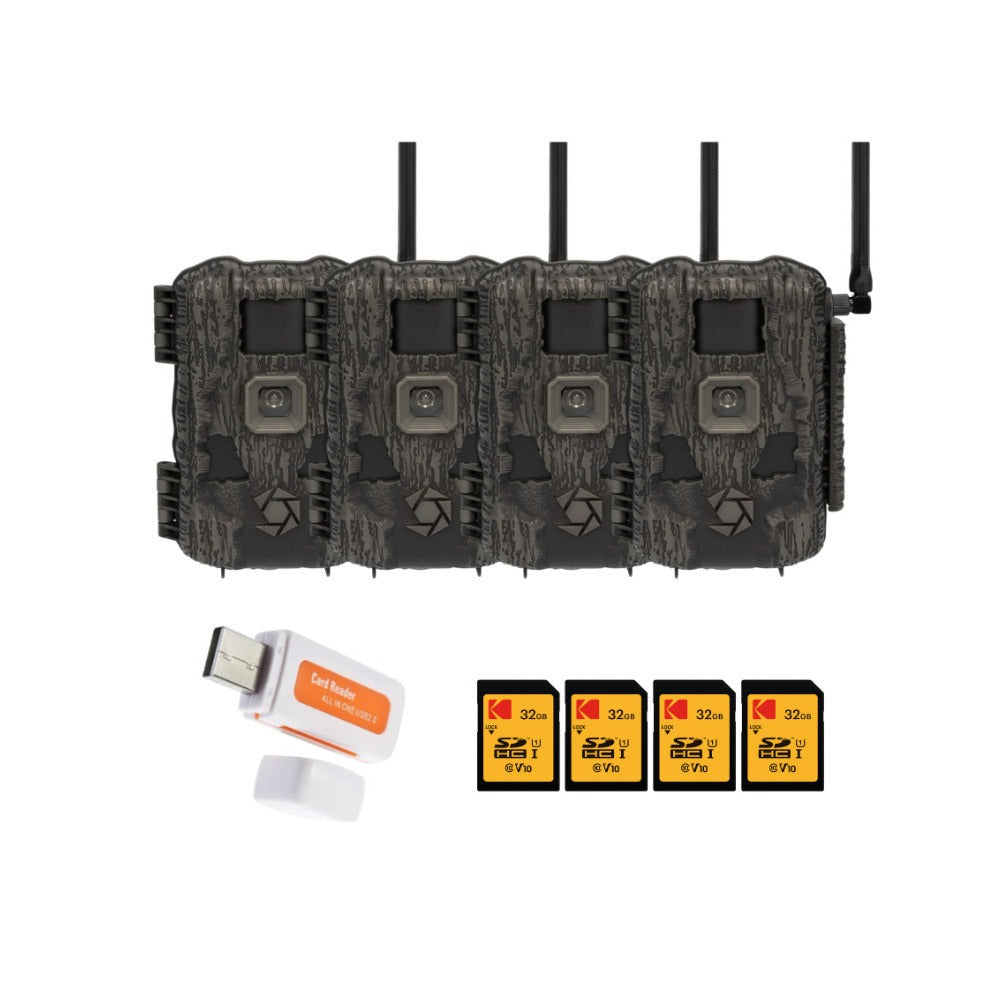 Stealth Cam Fusion MAX 3.0 42MP Cellular Trail Camera with Accessories Bundle