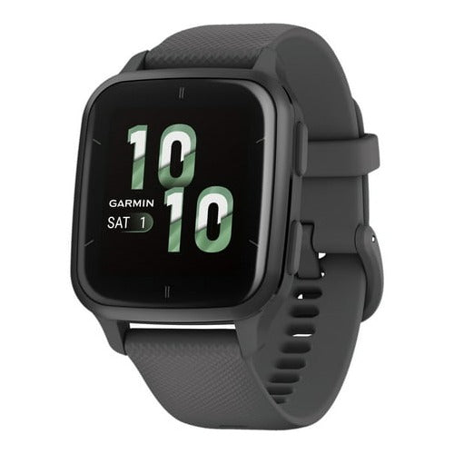Garmin Venu Sq 2 Smartwatch (Slate Aluminum Bezel with Shadow Gray Case and Silicone Band)