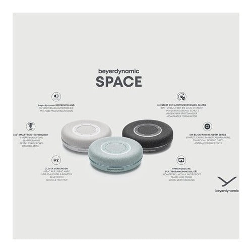 beyerdynamic SPACE Personal Speakerphone (Charcoal)