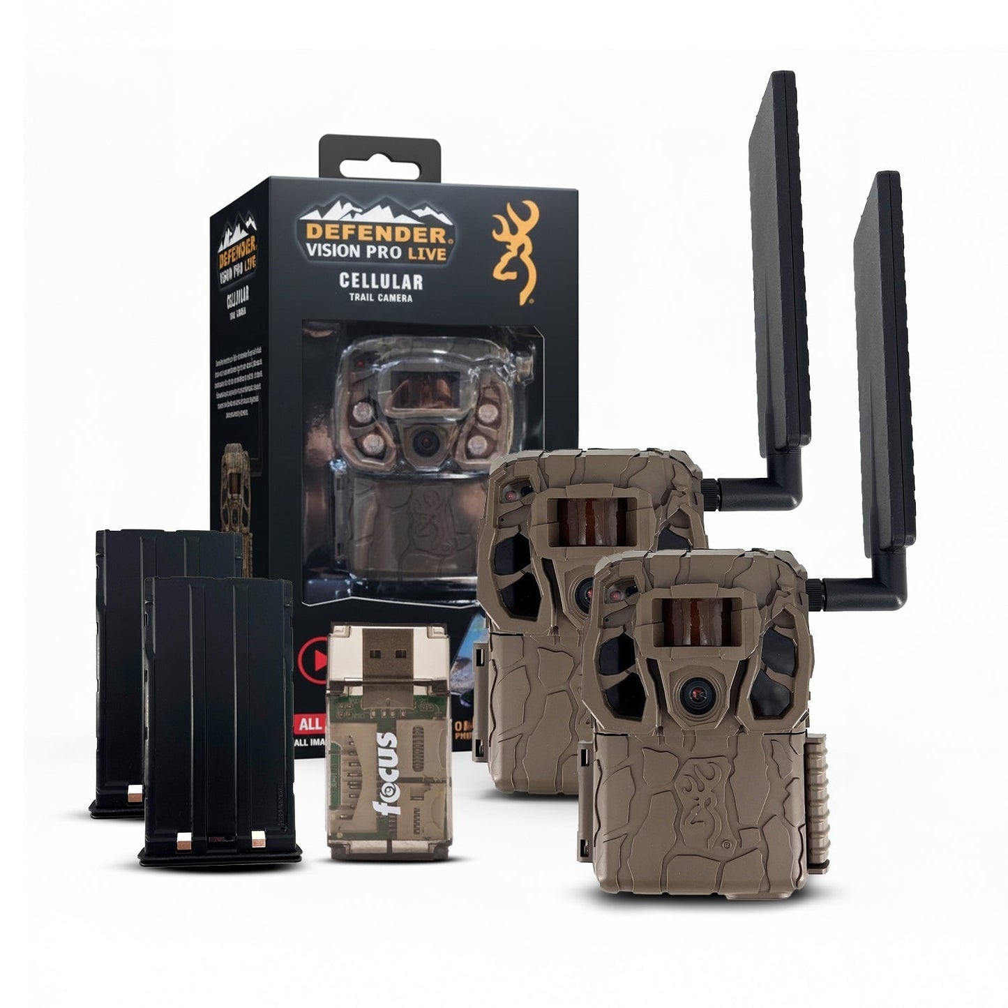 Browning Trail Camera Defender Wireless Vision Pro HD Livestream Bundle
