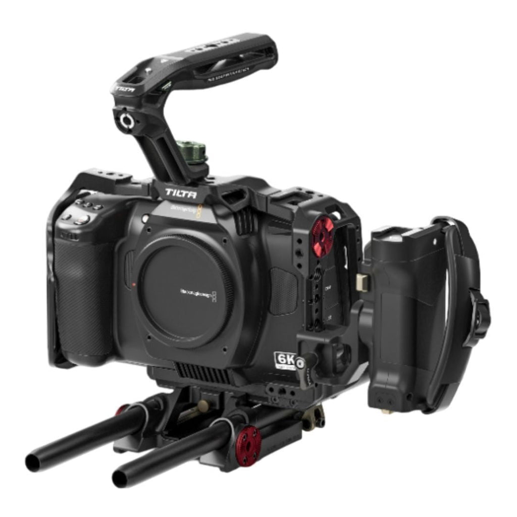 Tilta Advance Camera Cage Kit for BMCC 6K with 3-Point Locking Mechanism and Xeno Top Handle (Black)