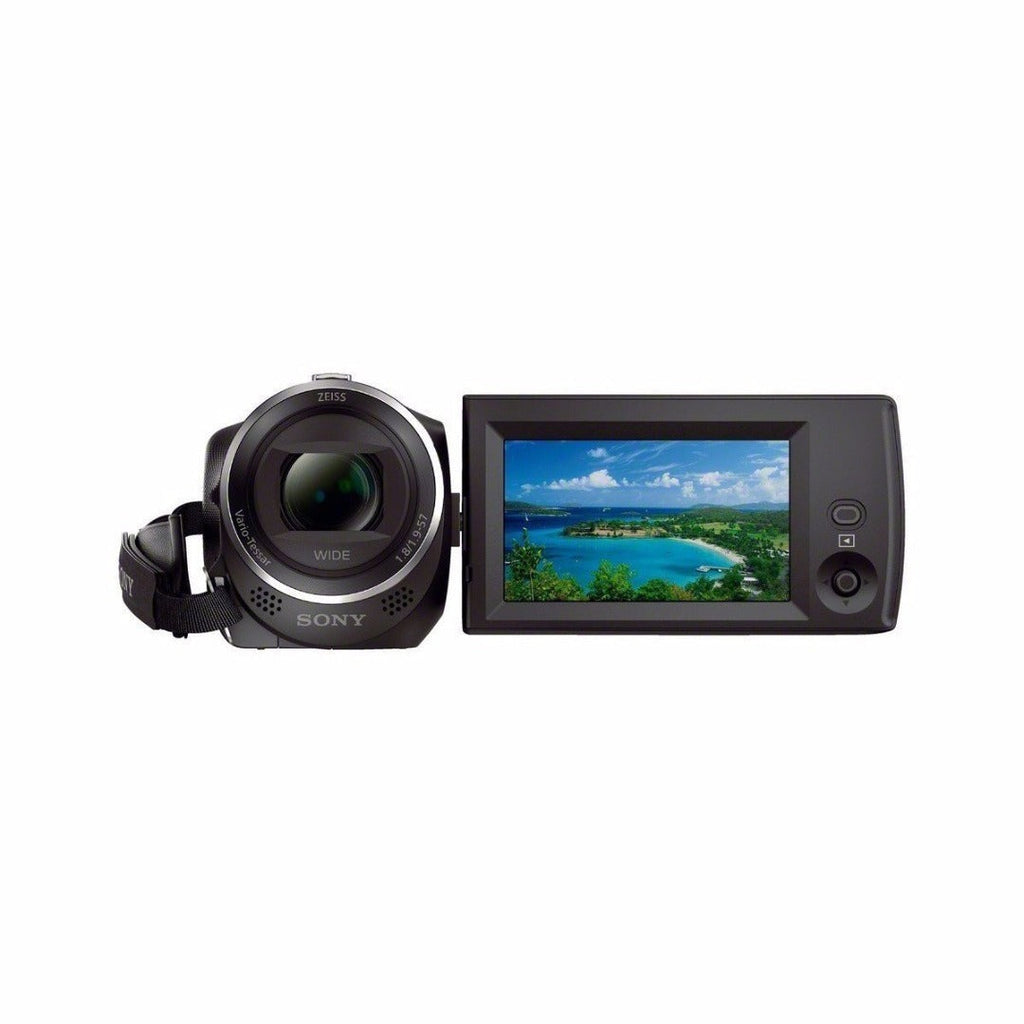 Sony CX405 Handycam 1080p Camcorder with 64GB SD Card and Battery Pack Bundle