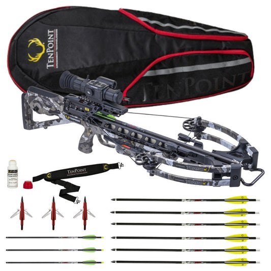 TenPoint Turbo X Vision HD3-12X Digital Rangefinding Crossbow Scope Bundle with Accessories