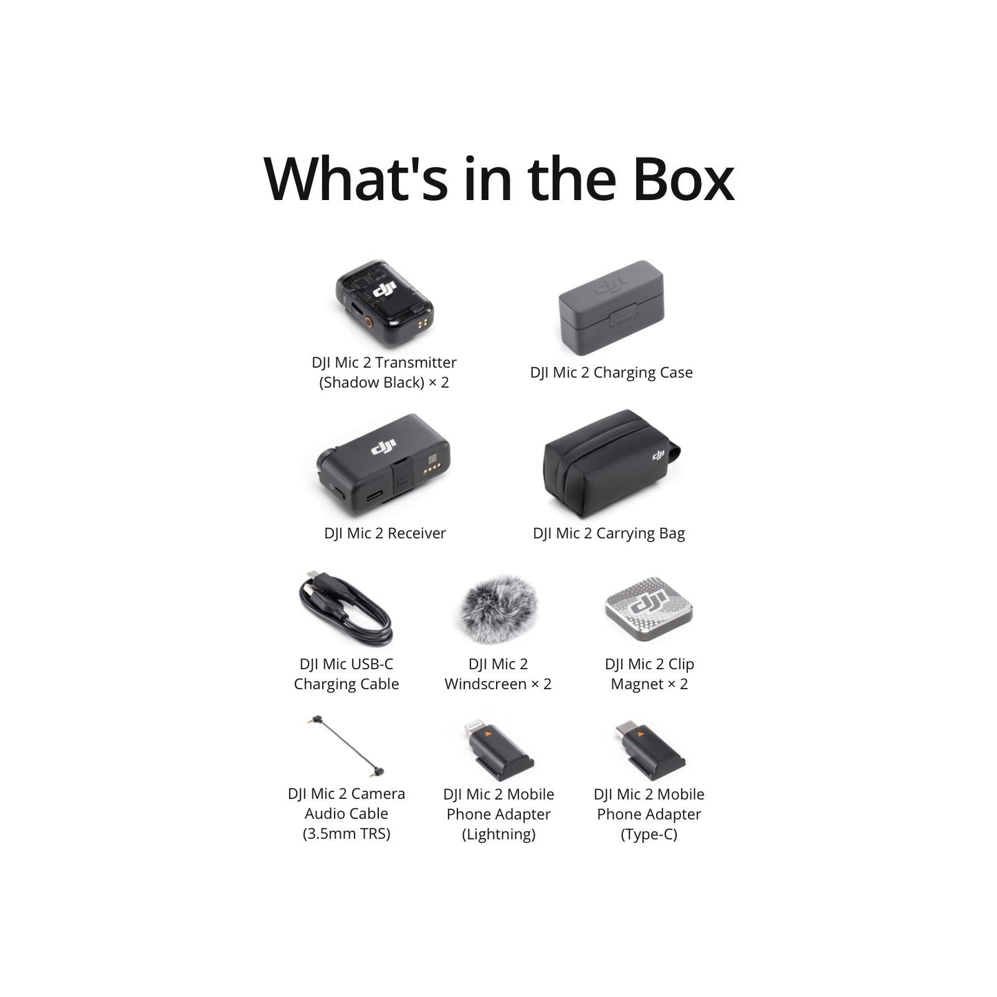 DJI Mic 2 (2 TX + 1 RX + Charging Case)