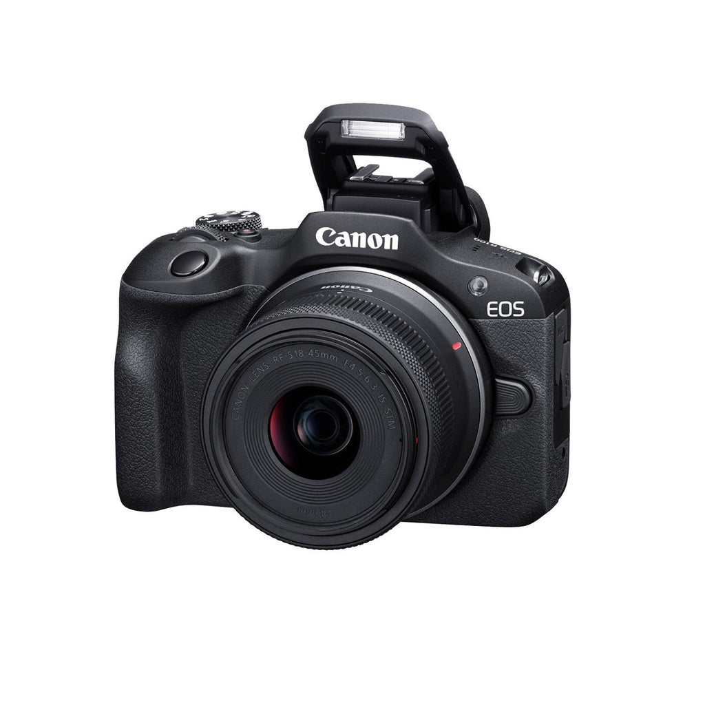 Canon EOS R100 Mirrorless Camera with 18-45mm and 55-210mm Lenses Bundle