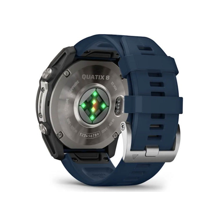 Garmin quatix 8 AMOLED Marine GPS Smartwatch (51mm, Titanium/Captain Blue) (Used)