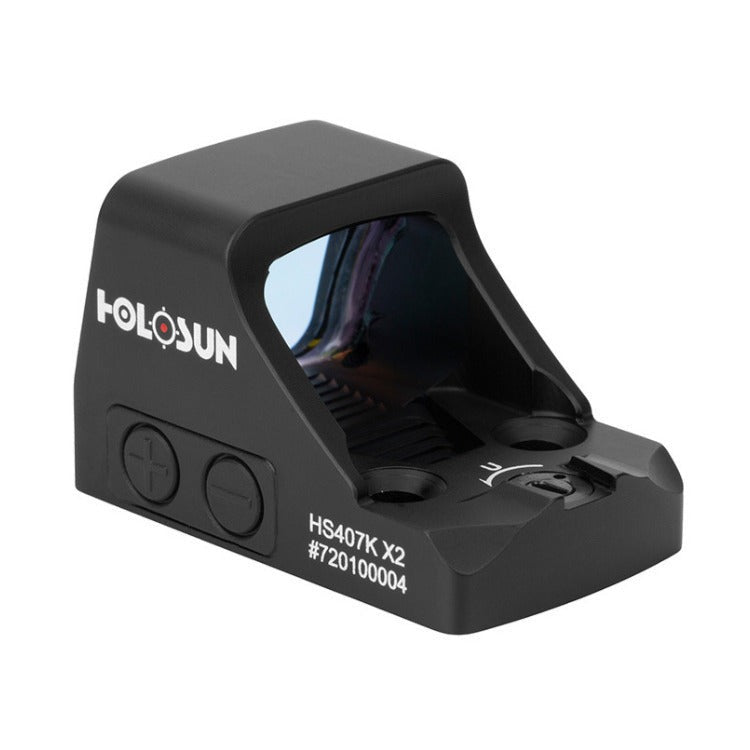 HOLOSUN HS407K-X2 Black Anodized 1x 6 MOA Red Dot Reticle