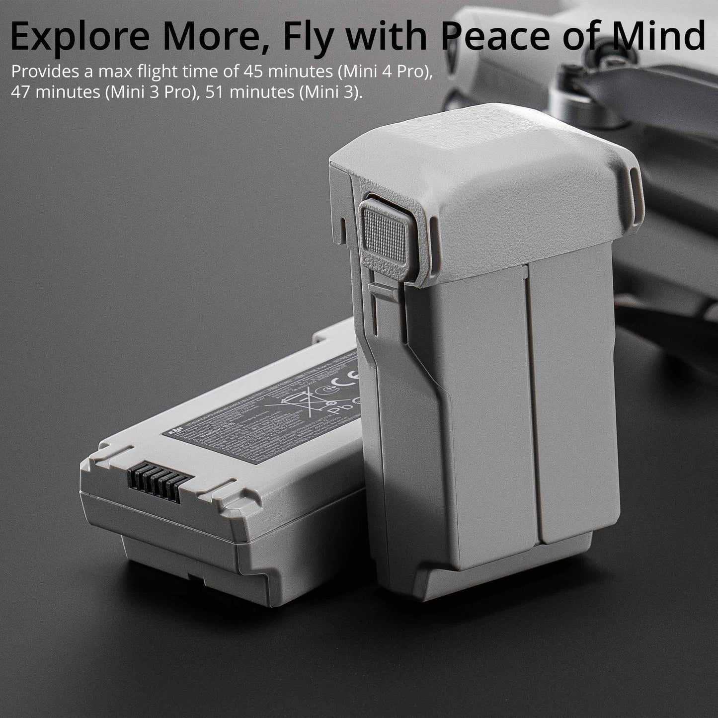 DJI Mini 4 Pro/Mini 3 Series Intelligent Flight Battery Plus (2-pack) with Weatherproof Hard Storage