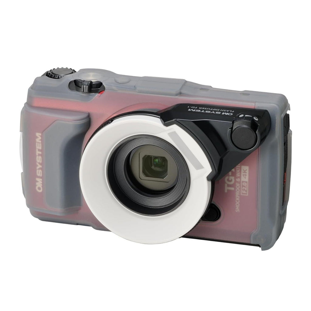 OM SYSTEM FD-1 Waterproof Flash Diffuser for TG-Series Cameras (White)
