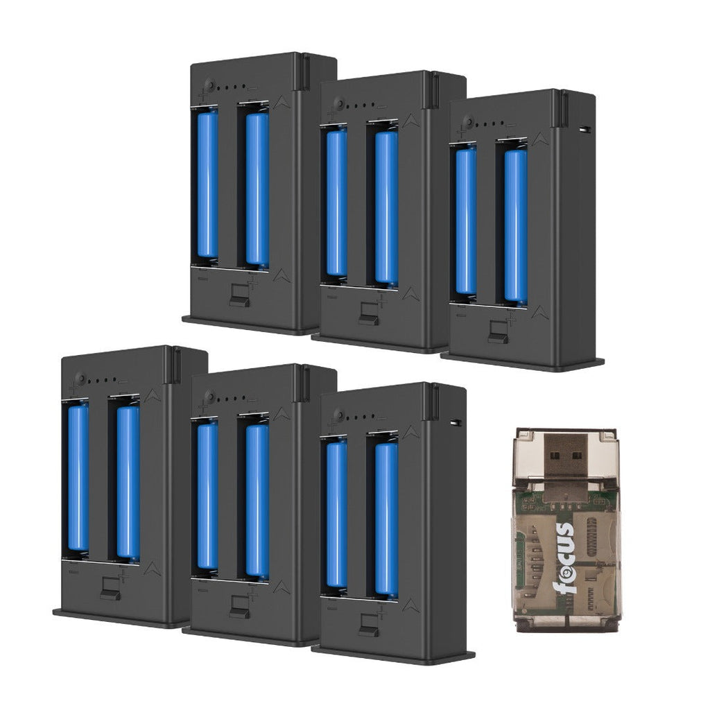 Yellowstone Y2 Power Charging Accessory (6 Pack) Bundle with Card Reader