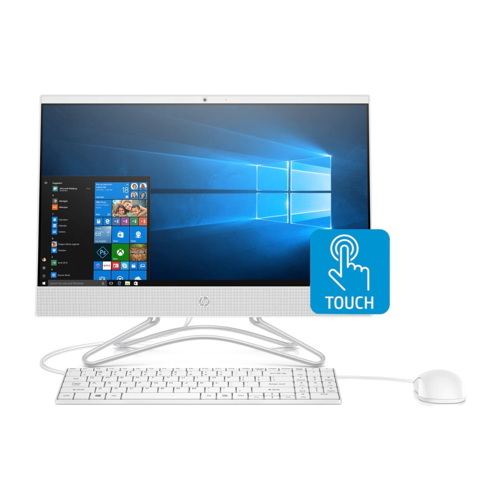 HP 24-F1040 23.8" FHD Touch All-in-One PC, AMD Ryzen 3 3200U, 8GB RAM, 1TB HDD + 128GB SSD (Certified Refurbished)