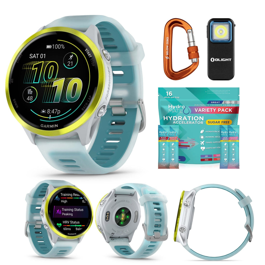 Garmin Forerunner 570 GPS Running Smartwatch (Turquoise) Outdoor Bundle