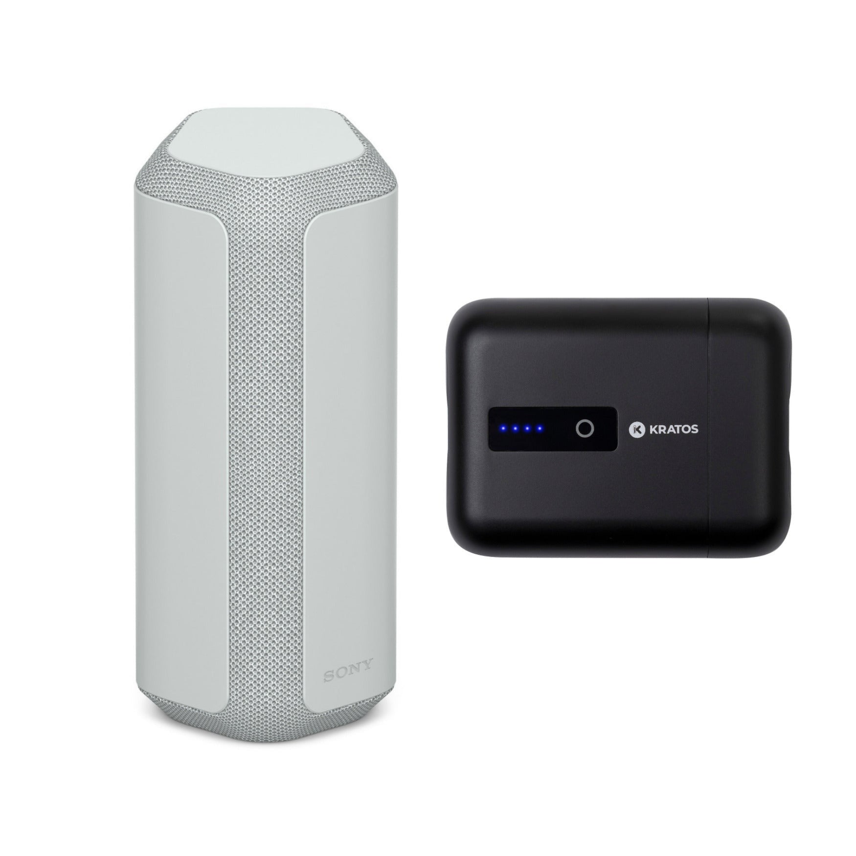 Sony SRS-XE300 X-Series Bluetooth Speaker (Gray) with 10,000mAh Power Bank