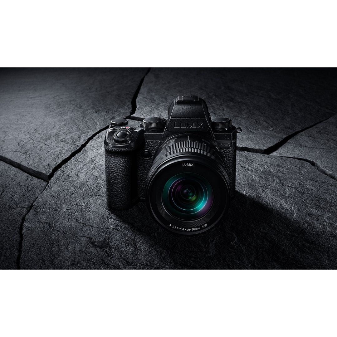 Panasonic LUMIX S5M2X Full-Frame Mirrorless Camera with 20-60mm Lens, 24.2MP (Black) (Certified Refurbished)