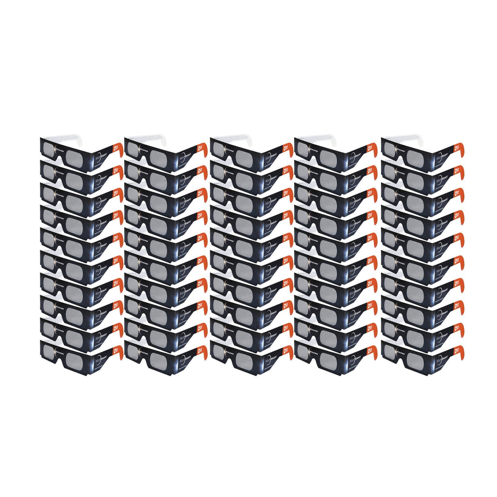 Celestron EclipSmart Safe Filter Eclipse Glasses ISO 12312-2:2015 (E) (50-Pack)