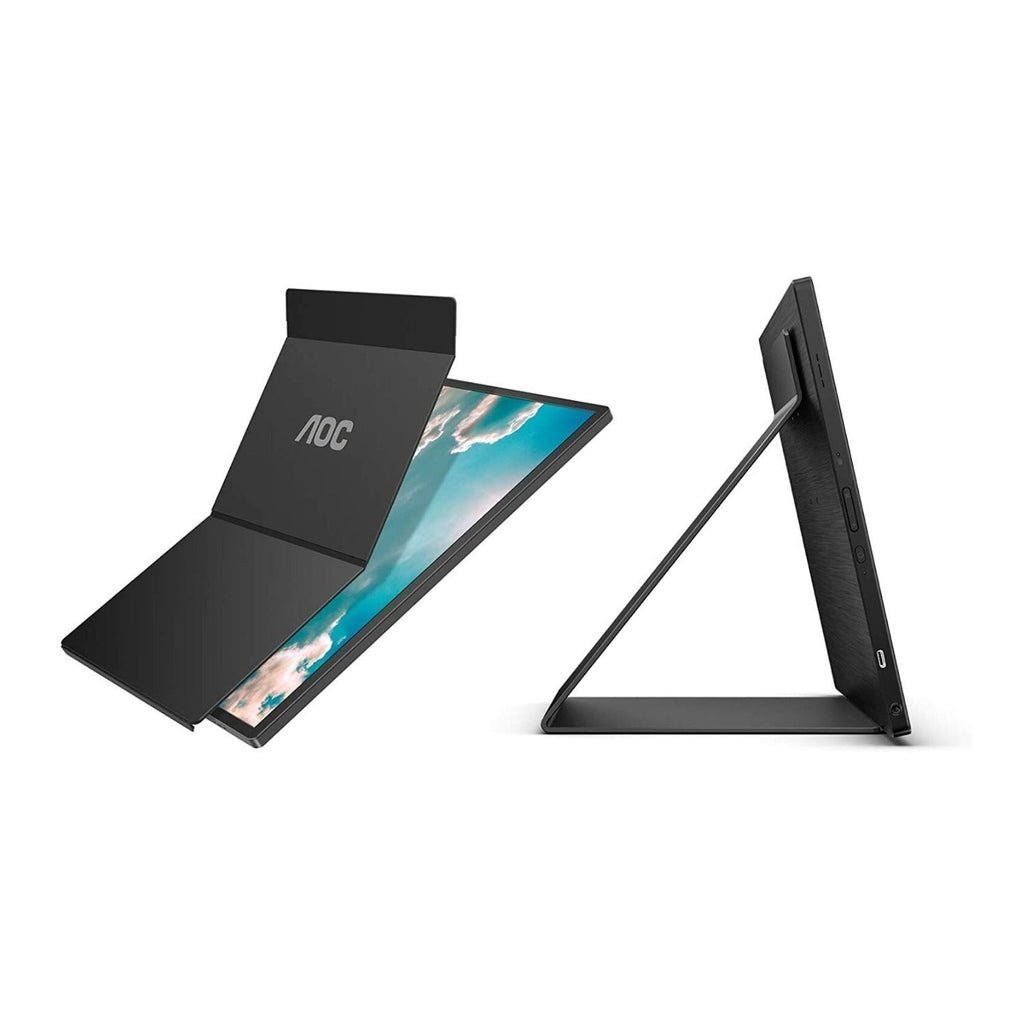 AOC 16T2 Portable Monitor, 15.6" Full HD Touch, IPS, USB-C, Micro HDMI (Certified Refurbished)