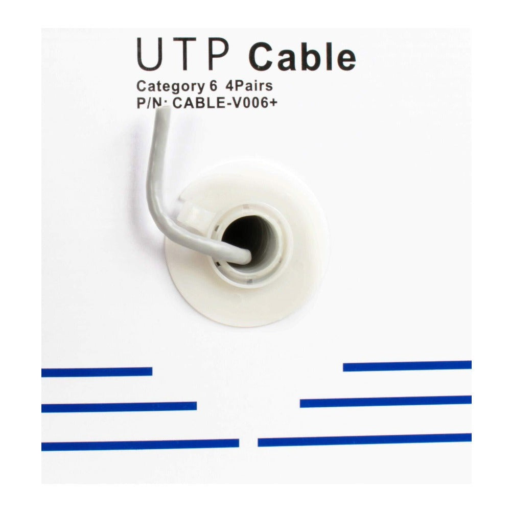 VIVO 500 ft Cat6 Ethernet Cable with CCA and 23 AWG UTP Bulk Pull Box (Gray)