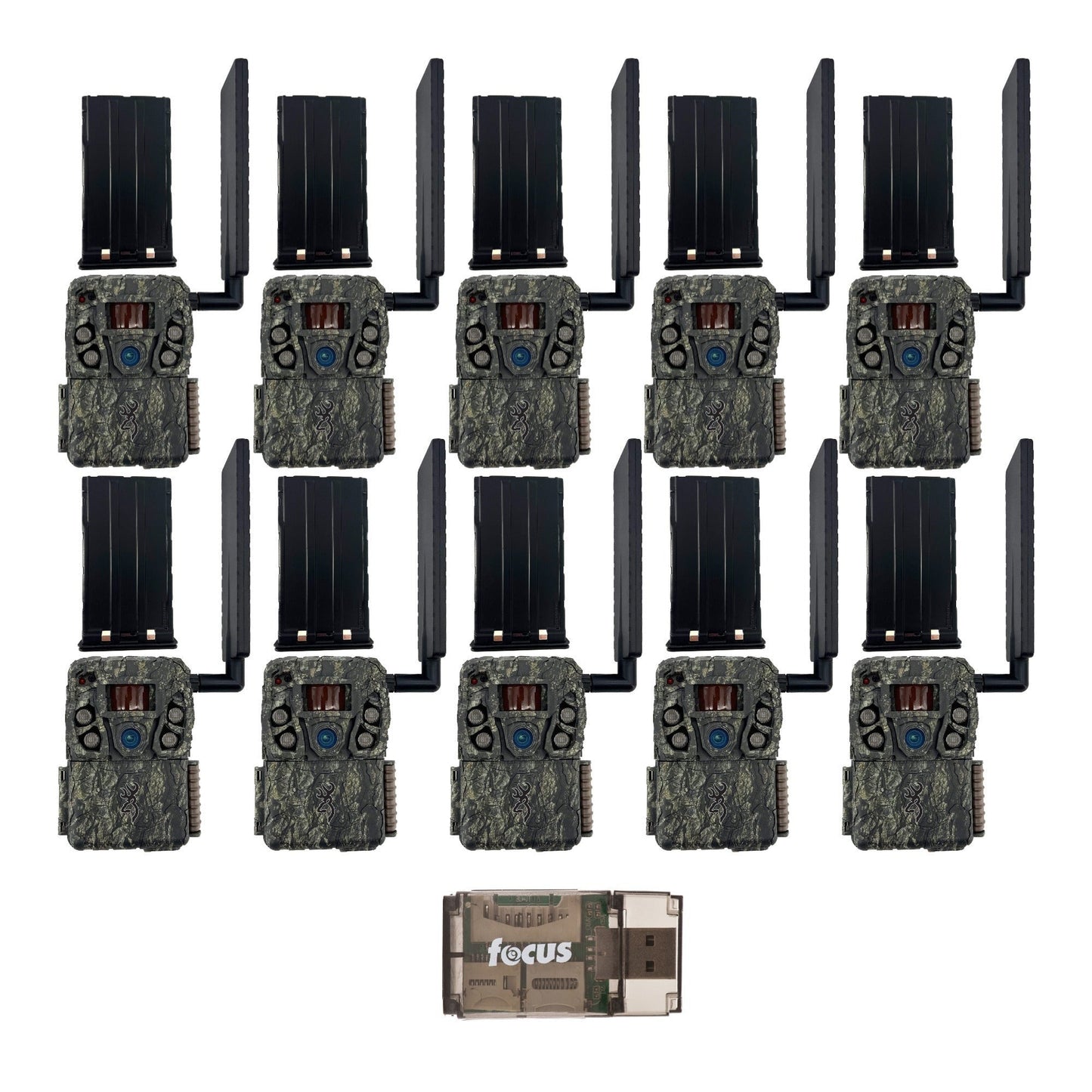 Browning Trail Camera - Defender Wireless Vision Pro HD AI 46MP Bundle (10 Pack)