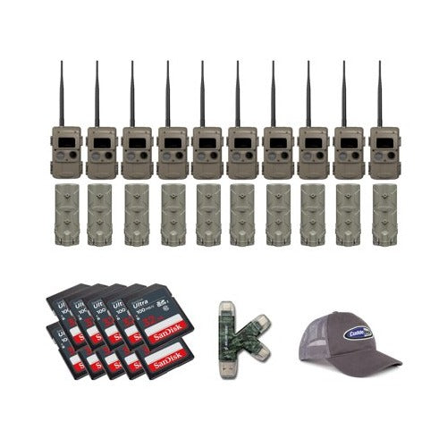 Cuddeback CuddeLink IR LED Camera (LL-2A) with PW-001 and Card (10-Pack)