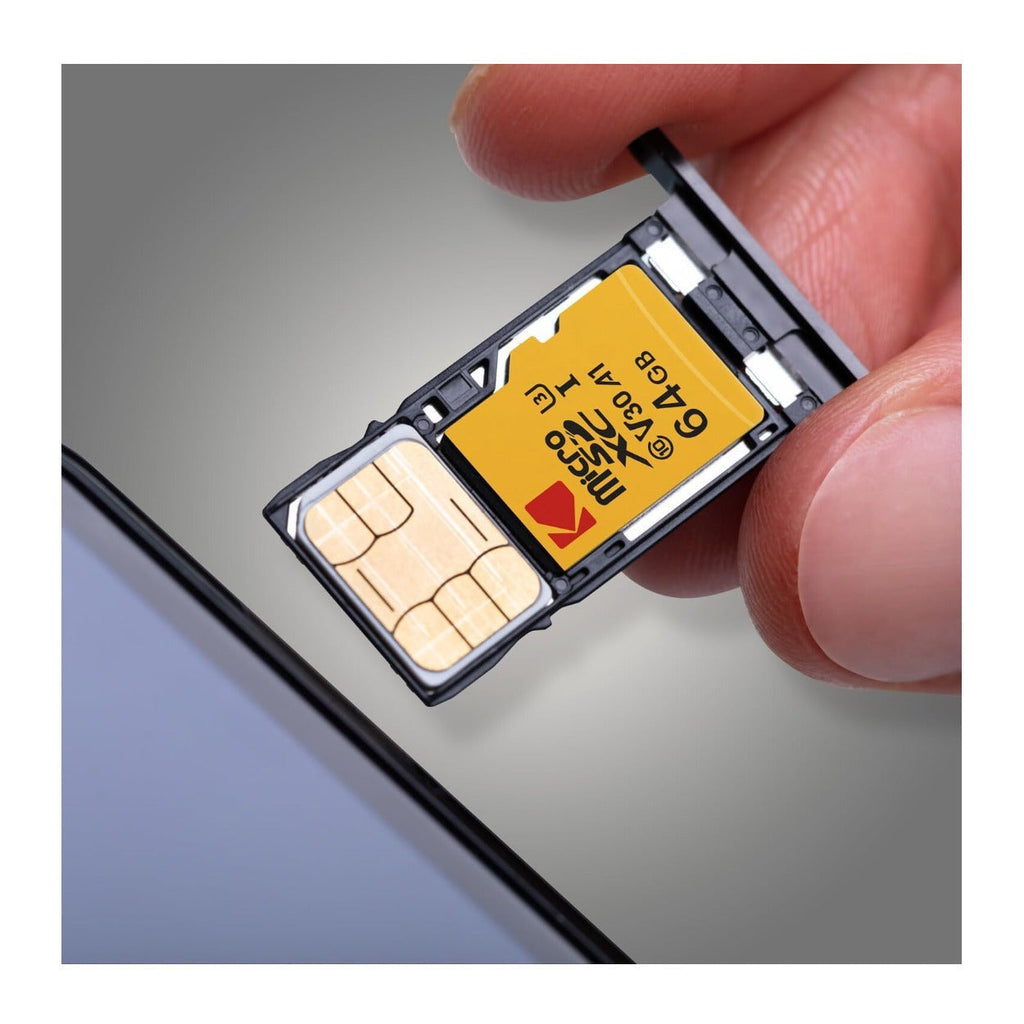 Kodak 64GB Ultra Performance Class 10 UHS-I U3 V30 A1 microSDXC Memory Card with SD Adapter
