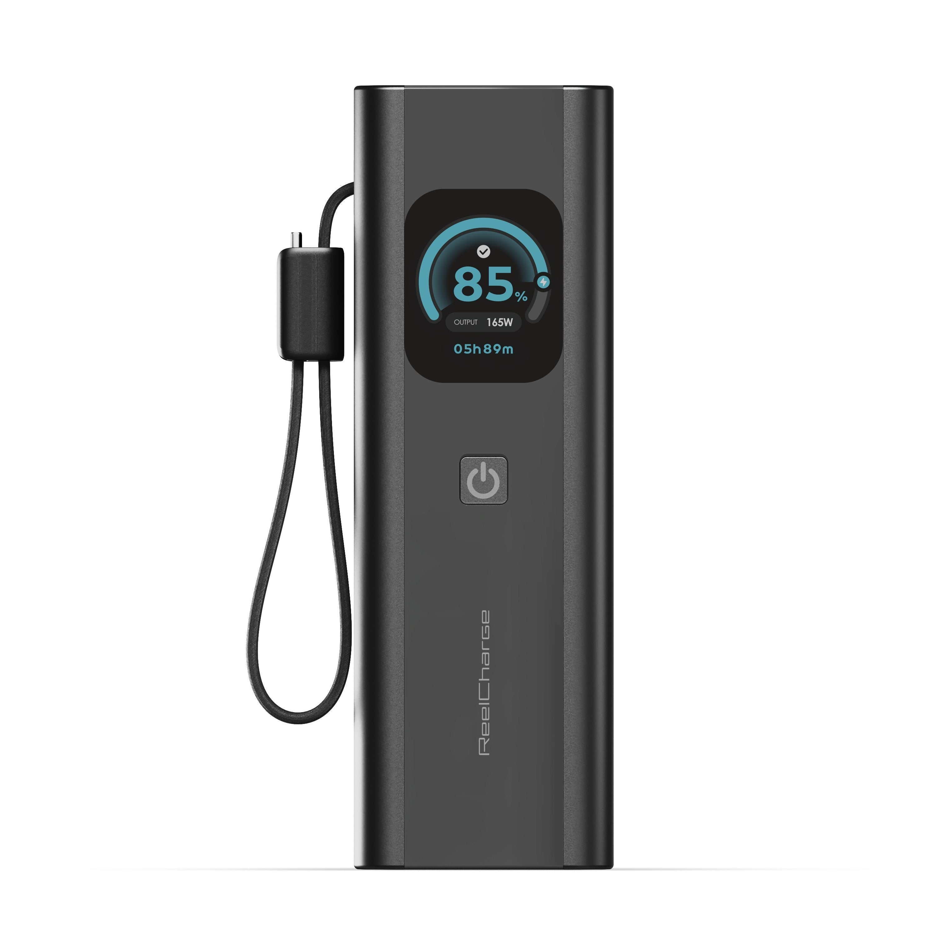 ReelCharge ReelPro 165W 20,000 mAh Power Bank (Gray)