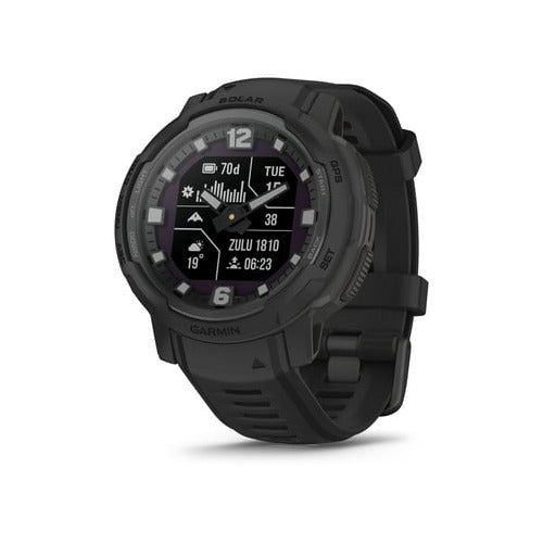 Garmin Instinct® Crossover Solar Tactical Edition Hybrid Smartwatch (Black)