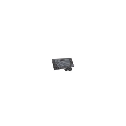 Logitech MX Mechanical Mini Tactile Keyboard (Graphite) with Wireless Mouse (Black) and Palm Rest