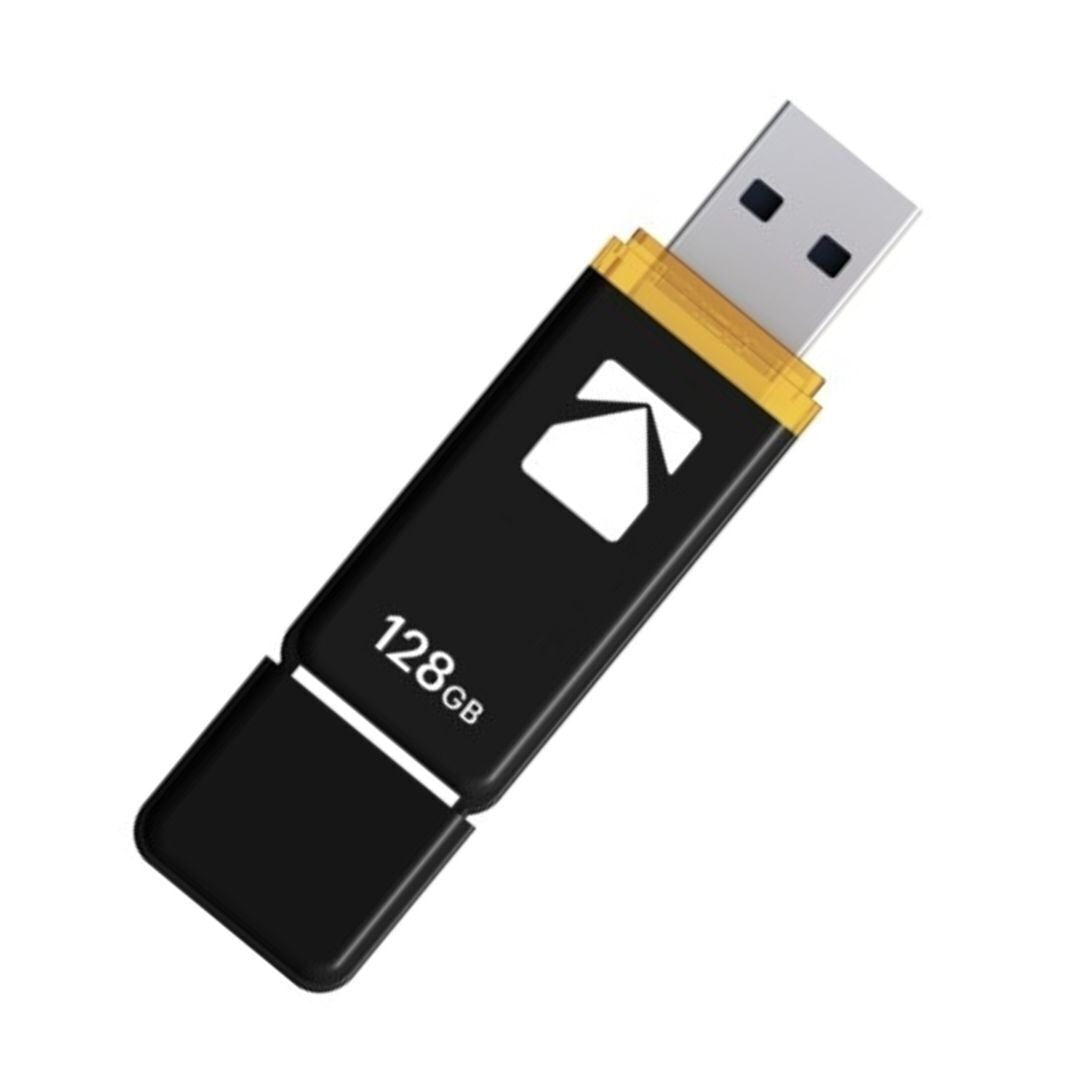 Kodak Classic K100 Cap and Body Series USB 3.2 Gen 1 Interface 128GB Flash Drive (10 Pack)